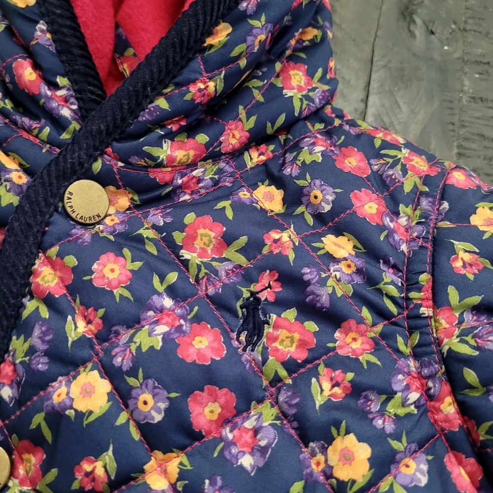 NEW Ralph Lauren Snowsuit Baby Girl Size 6M
